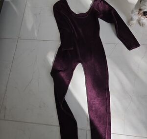 Purple Long Sleeve Jumpsuit
